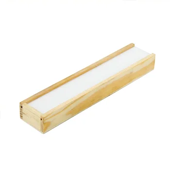 

10pcs/lot Sublimation Blank MDF Pencil Box Handmade Wooden Pen Case Storage Organizer Gift Hollow White Base DIY Picture