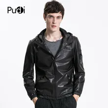 PUDI CW042 2018 Для мужчин новая мода Натуральная овечья кожа Куртки с