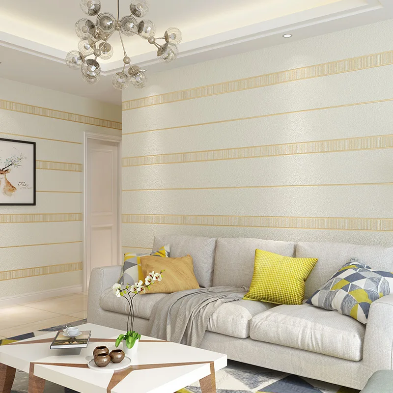 beibehang High-end modern minimalist wide line 3D deerskin striped wallpaper Bedroom living room bedside background wallpaper beibehang High-end modern minimalist wide line 3D deerskin striped wallpaper Bedroom living room bedside background wallpaper