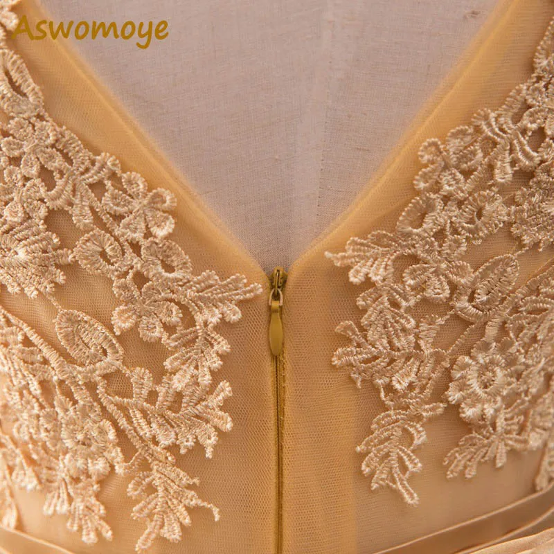 Elegant Evening Dress Long 2018 Appliques Banquet Party Dress Stunning Satin Prom Dresses Robe De Soiree vestido de festa