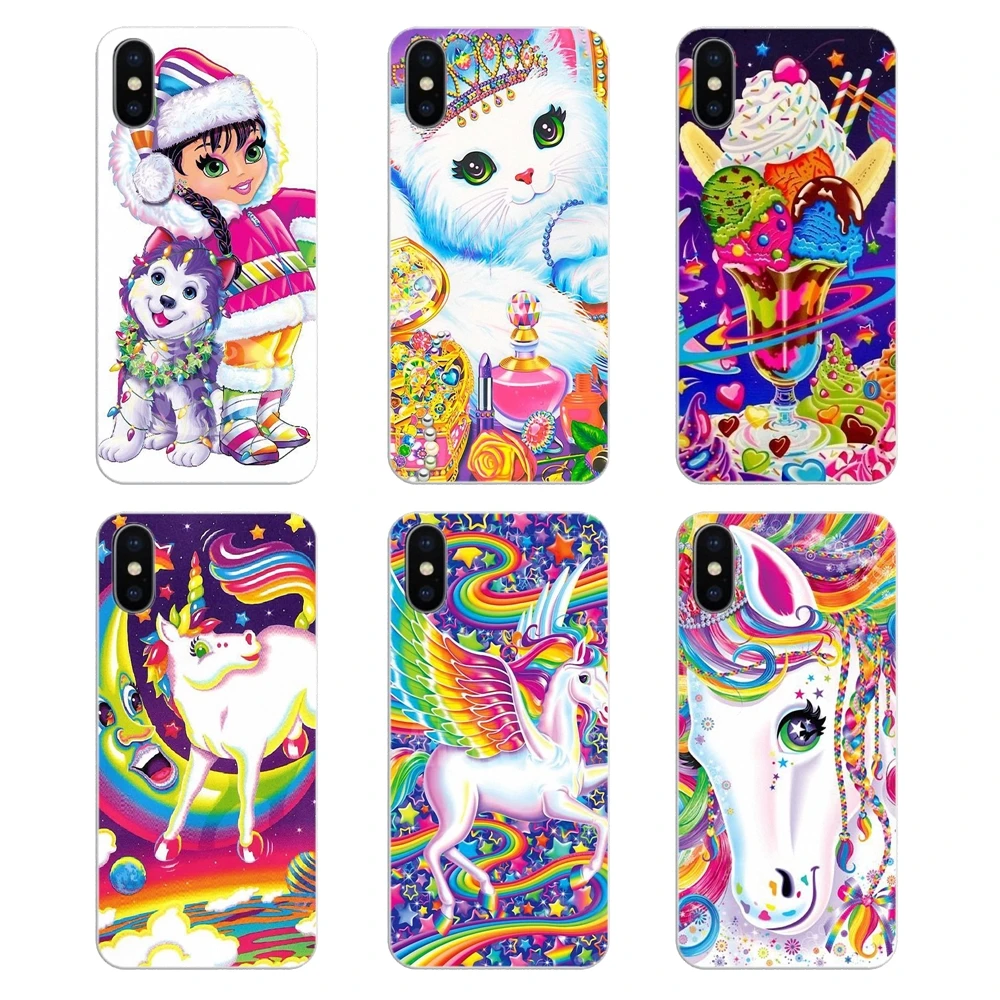 Rainbow Inspiring Lisa Frank tiger horse dog Cat Art TPU Case For Samsung Galaxy A5 A6 A7 A8 A9 J4 J5 J7 J8 2017 2018 Plus Prime |