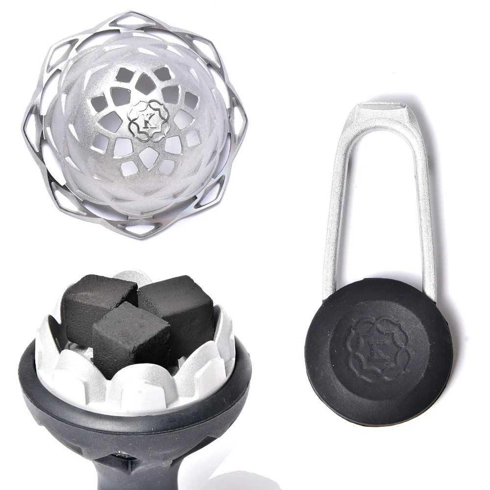 Матовый серый Kaloud лотоса уголь для кальяна держатель Nargile сиша Chichas Narguile