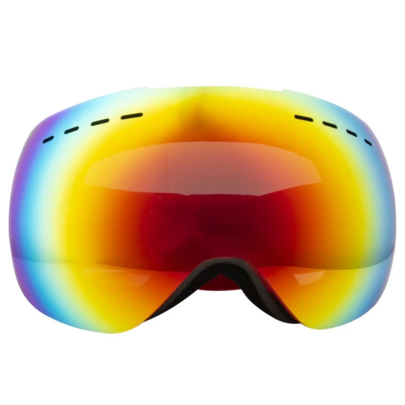 VANREE брендовые лыжные очки с двойными линзами Анти-Туман Лыжные очки для мужчин женщин маска снежные очки Взрослые очки для катания на лыжах и сноуборде HXYJ017 - Цвет: Red Lens