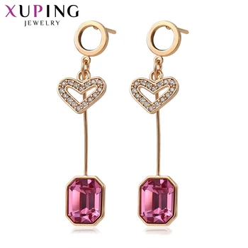 

Xuping Classic Dangle Earrings Crystals from Swarovski Gold-Color European Style Jewelry for Women Party Gifts S164.1-97618