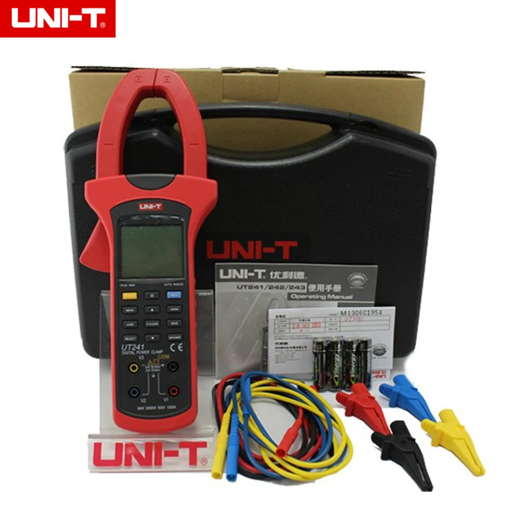 

UNI-T UT241 1000A Digital Clamp Power Meter True RMS Power and Harmonics Clamp Meter