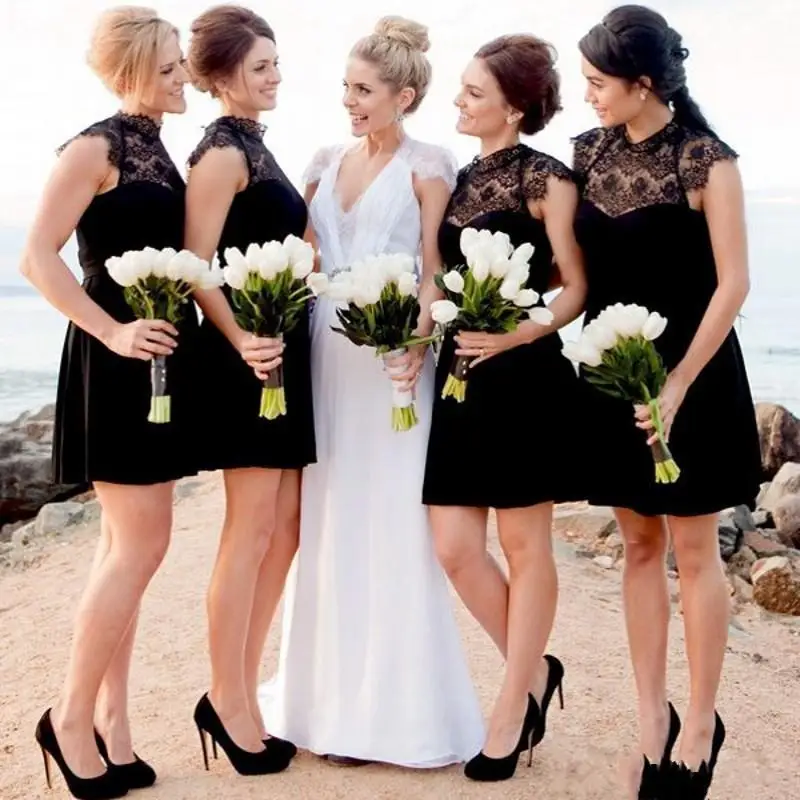 black bridesmaid dresses summer