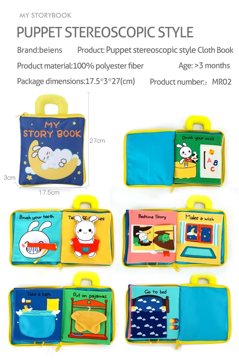 Brinquedos do Bebê para Crianças Livros para Crianças Brinquedos do Bebê Beiens Aprendizagem Precoce Animais Veículo Floresta Montessori Cartões Macios Pano & 15 crianças animais & veículo & floresta montessori