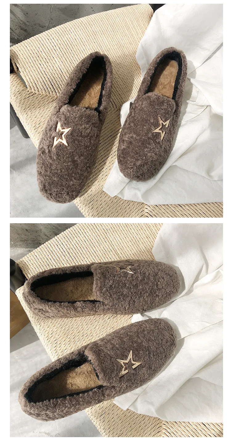 2018 Winter New Warm Flock Ankle Boots Flat Short Plush Snow Boots Women High Quality Slip-On Shoes Size 35-39 M8D256 (22)