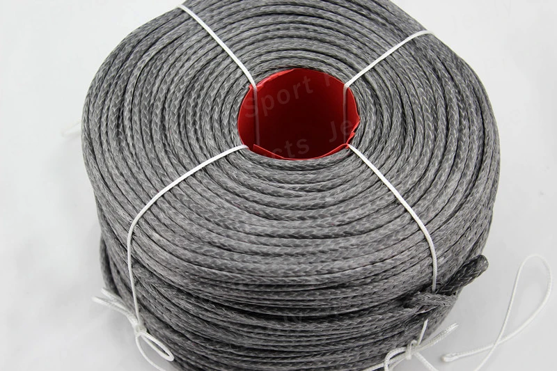 

5mm 100m 12 strand UHMWPE braid tug messenger line high quality instead of wire rope free express