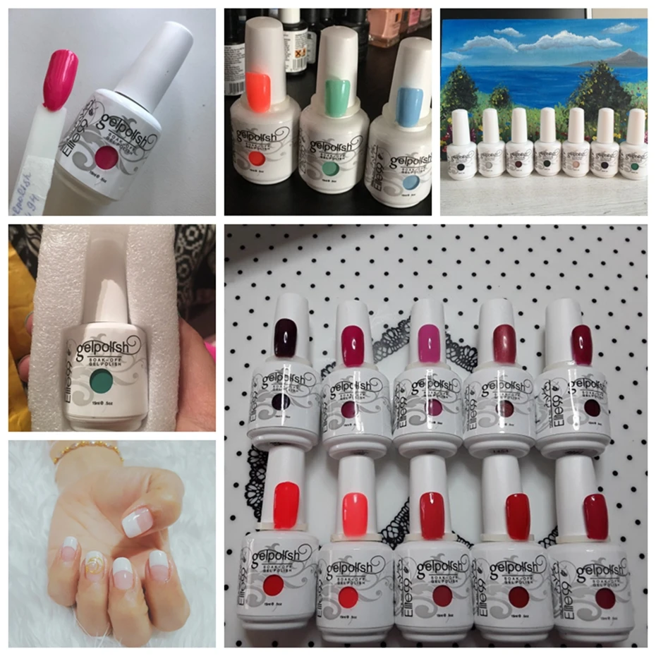 Elite99 15ml UV Gel Nail Gel Lacquer Curing Top Coating Base Foundation Acrylic Nail Kit Gel Nail Polish Pick Any 10pcs From 539