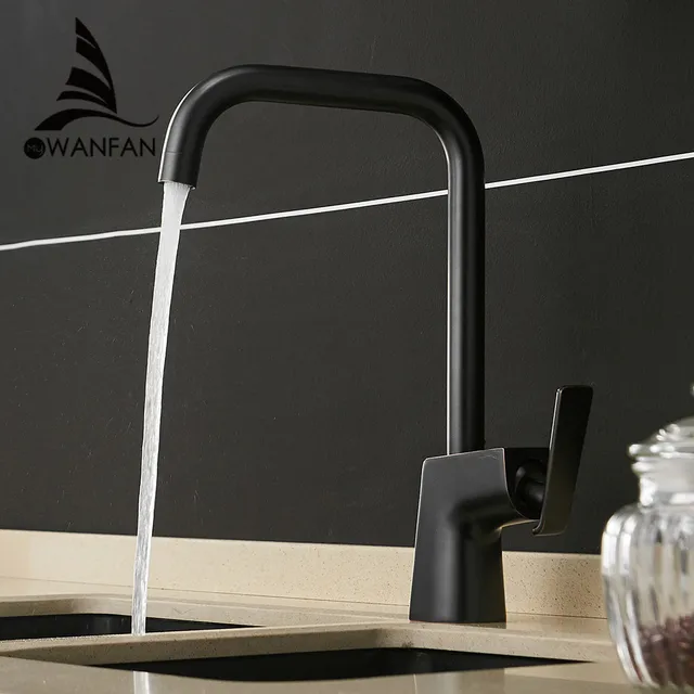 Best Quality Kitchen Faucets Brass Kitchen Sink Water Faucet 360 Rotate Swivel Faucet Mixer Single Holder Single Hole Black Mixer Tap 866121 Best Quality Kitchen Faucets Brass Kitchen Sink Water Faucet 360 Rotate Swivel Faucet Mixer Single Holder Single Hole Black Mixer Tap 866121