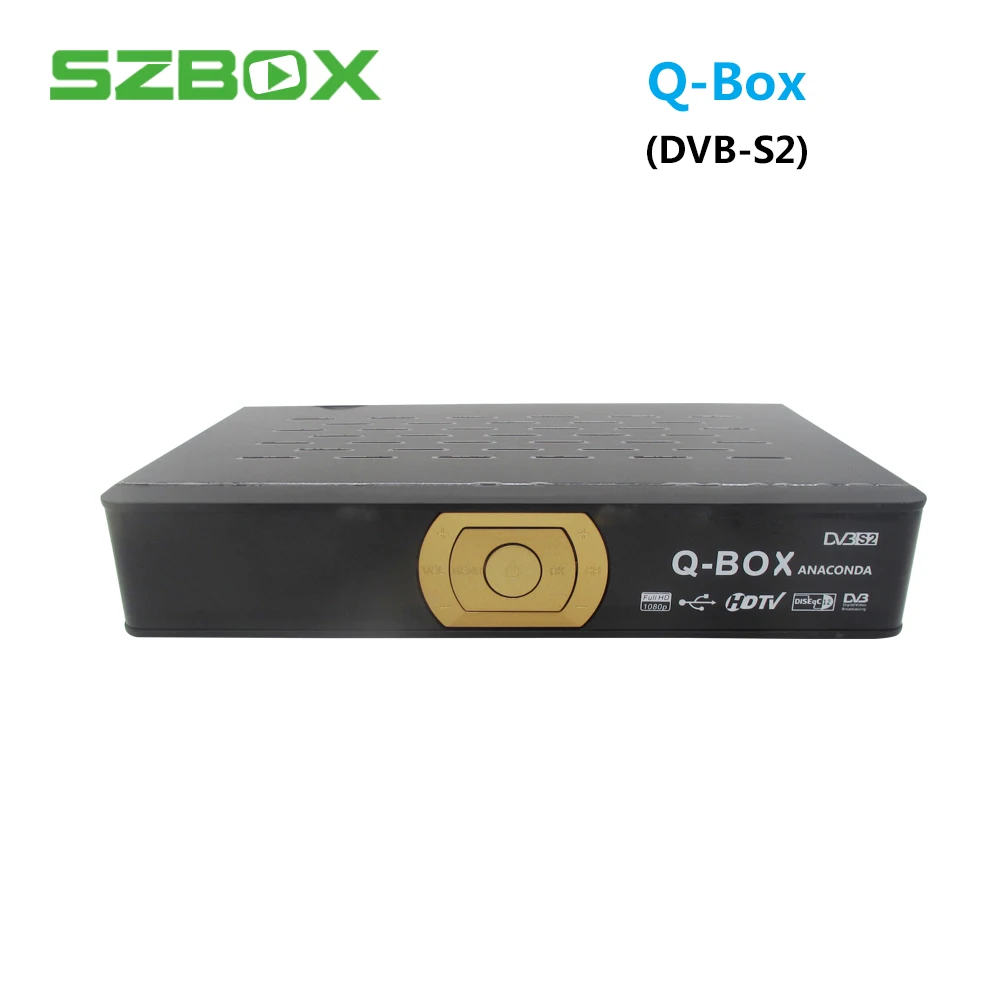 Pаспродажа Q BOX Анаконда спутниковый ТВ приемник для Европы USB2.0 DVB S2 H.264 HD ТВ Smart ТВ коробка с Бесплатная воздуха цифровой блок для телевизора, qbox Q коробка