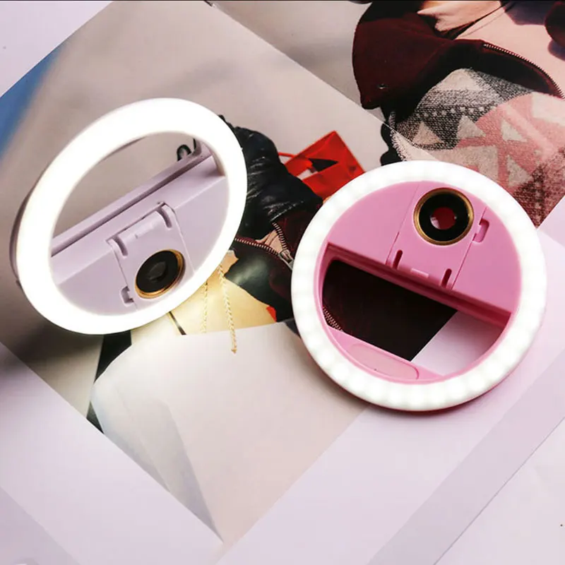 Mobile Phone Beauty Selfie LED Flash Lamp Wide Angle Lens Photography Enhancing Camera Rechargeable Clip Ring Fill Light Macro Mobile Phone Beauty Selfie LED Flash Lamp Wide Angle Lens Photography Enhancing Camera Rechargeable Clip Ring Fill Light Macro