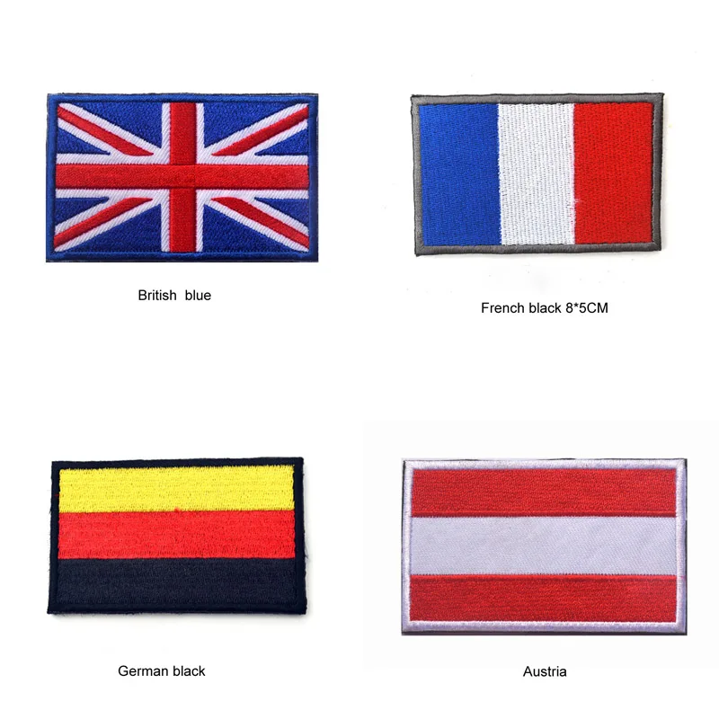 3D вышитые США Великобритания Япония Израиль Германия Корея Египет Европа флаг патч пришить нарукавная нашивка для одежды наклейка на рюкзак DIY Аппликация