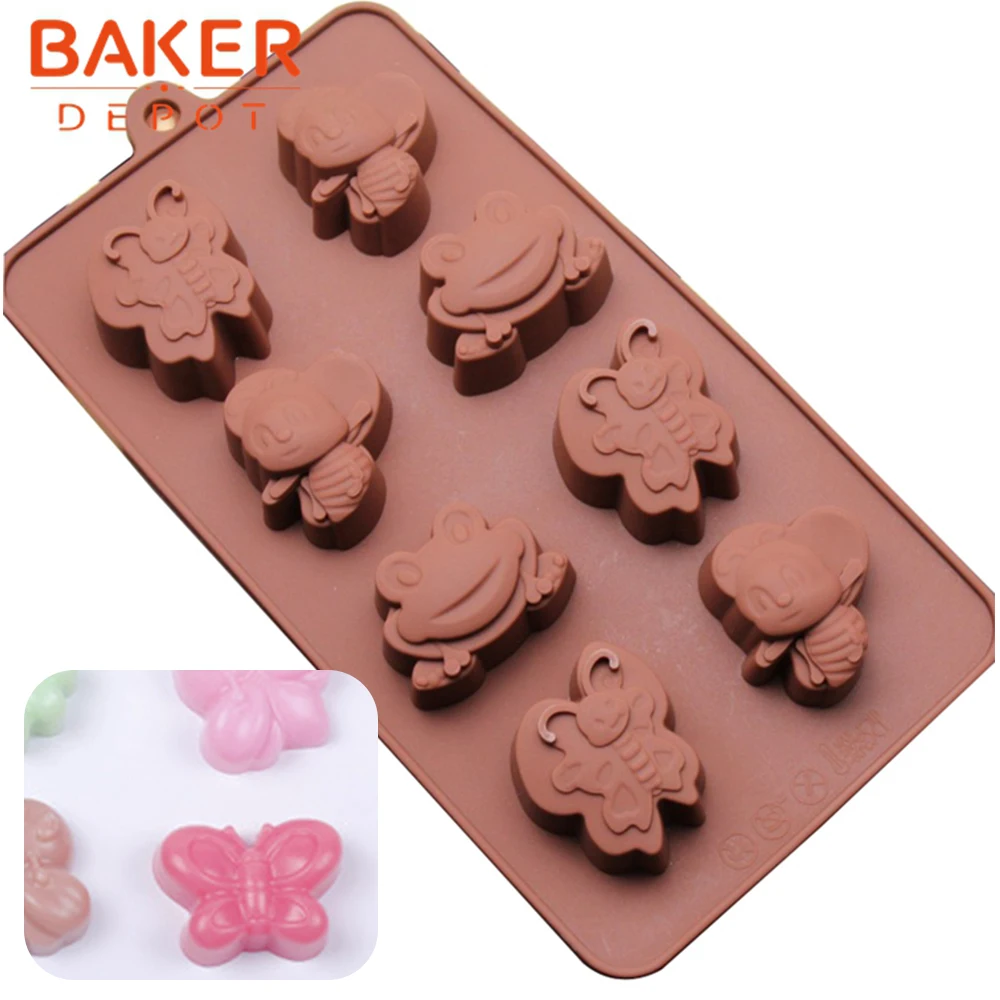 Силиконовая форма для шоколада в форме лягушки от производителя|candy mold|chocolate candy