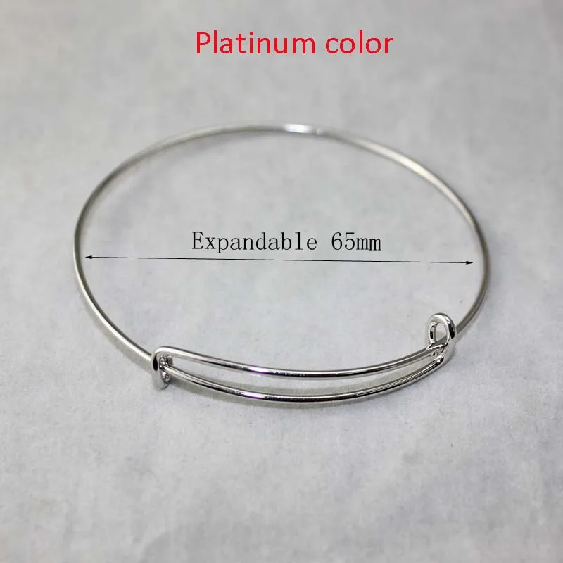 BULK LOT 10pcs Expandable Silver Bangle Bracelet Wire Wrapped Adjustable NEW 