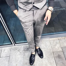 Вельвет; Мужские модельные Штаны осенние черные и серые брюки для мужчин 29 Размеры: 30, 31, 32, 33, 34, 35, Мужские штаны