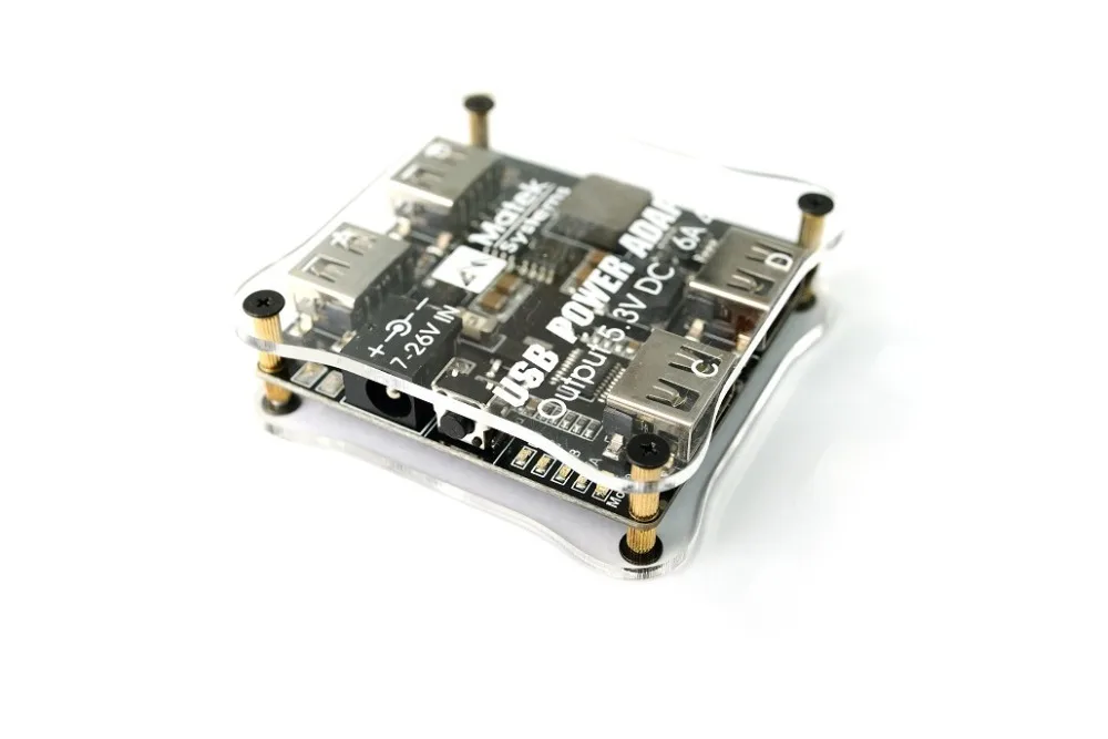 free shipping upgrade Matek DC-DC 4 USB Port Charger Voltage Converter 5.3V 6A | Игрушки и хобби