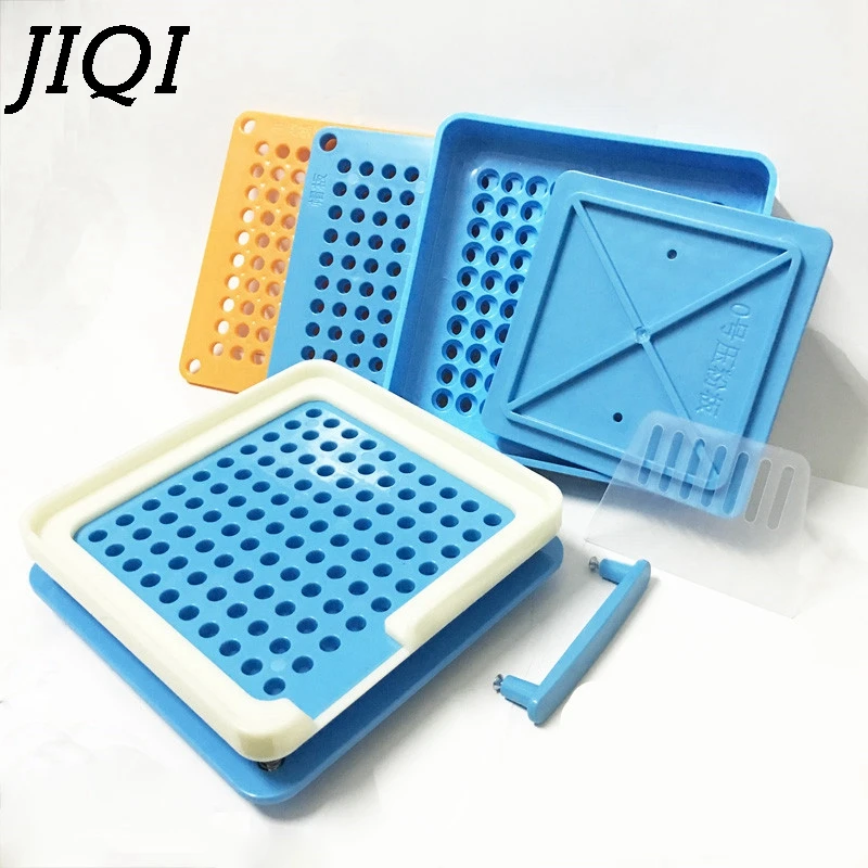 

JIQI 100 Holes Manual Capsule Filling Machine #0 Pharmaceutical Capsules Maker DIY medicine Herbal pill powder Filler Size 0