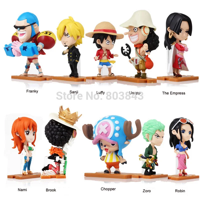 Хороший ПВХ 10 видов стилей большая палуба собрать один кусок фигурку Luffy Nami Usopp