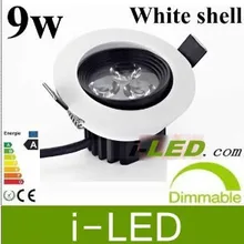 34 шт./лот светодиодный потолочный светильник 9 Вт теплый белый светодиодный светильник 110-230 В CE ROHS