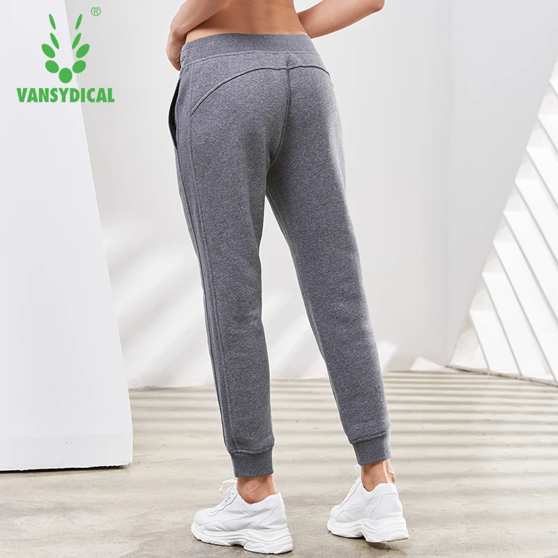 Vansydical спортивные штаны для спортзала женские хлопковые бега дышащие брюки