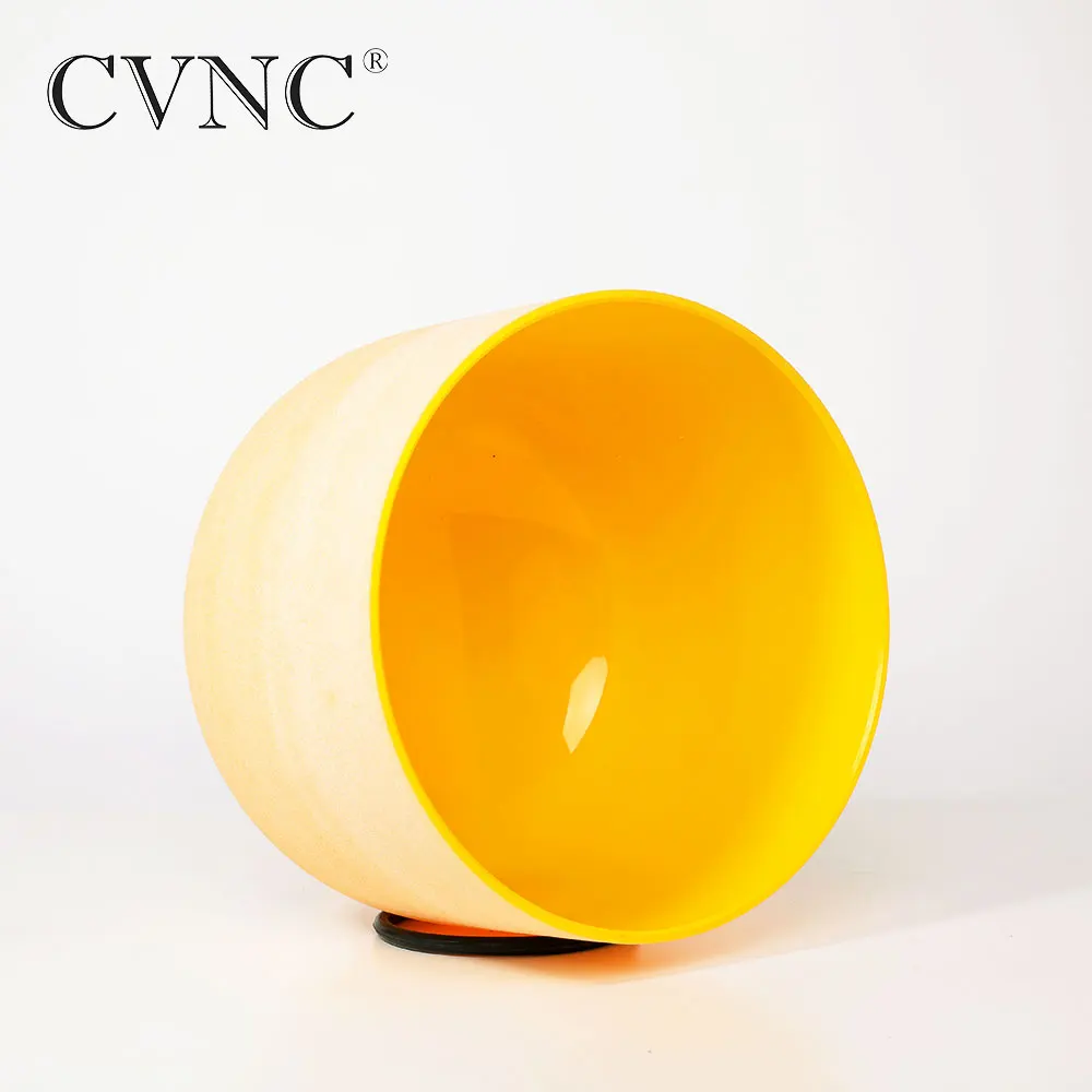 CVNC 12 дюймов E Солнечная плексиглас желтая Чакра кварцевый Поющая