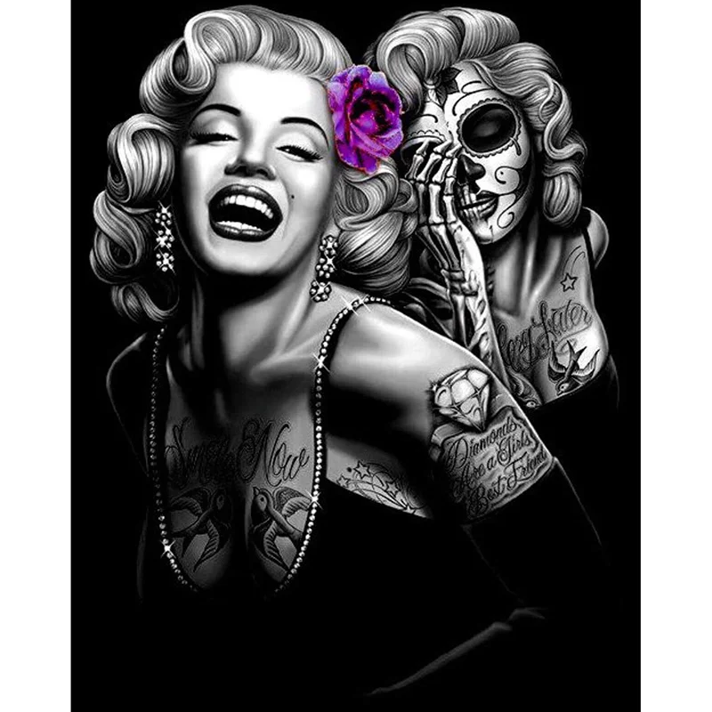 

Full Square/Round Drill 5D DIY Diamond Painting Marilyn Monroe 3D Diamond Embroidery Cross Stitch Mosaic Home Decor Gift
