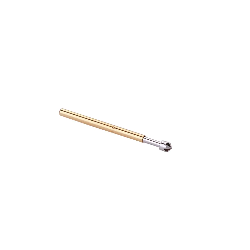 100pcs Electronic Household Spring Probe Nickel Spring Test Probe P75-LM  Diameter 1.3mm Brass Pogo Spring Test  Probe Gold T