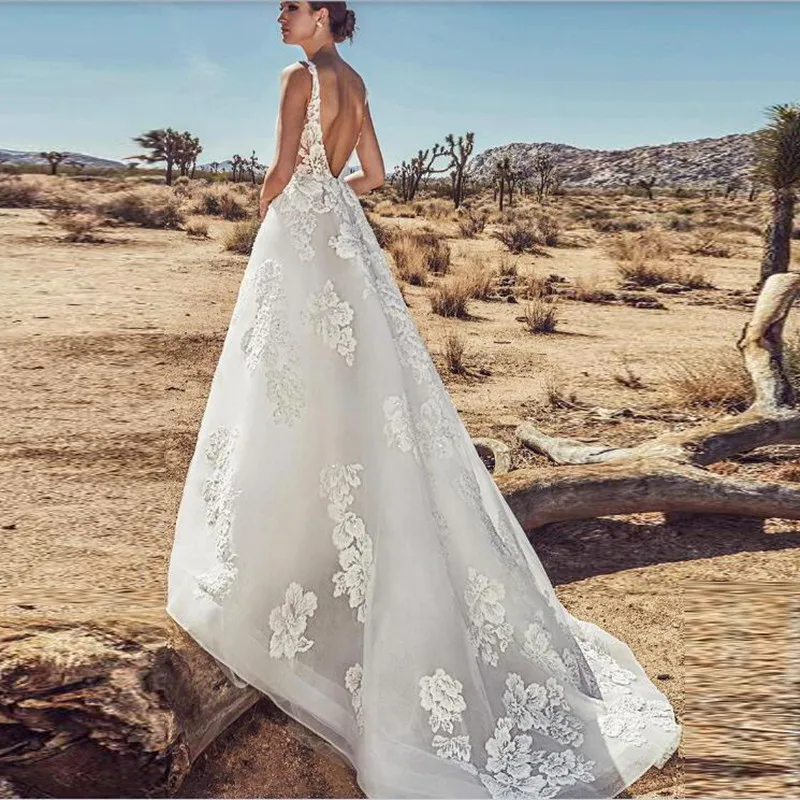 Dubai Bridal Gowns 2019 Robe De Mariee Appliques Wedding Bride