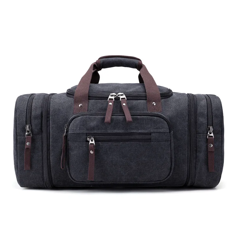 

2018 Large Capacity Luggage Canvas Bag Tide Slung Men's Bag One-shoulder High Quality Portable Canvas Bag