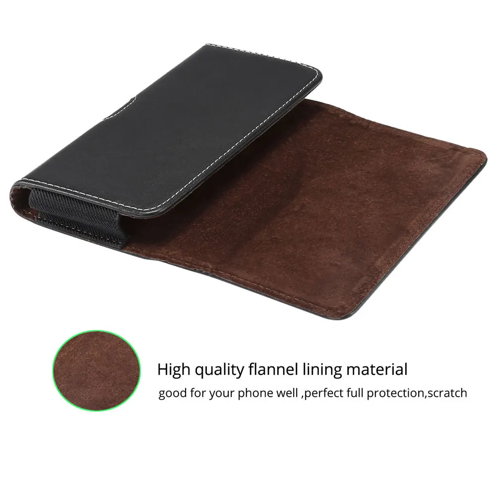 Universal Smartphone Case Belt Clip Mobile Phone Bag Holster Leather Case For Samsung s10 s9 s8 plus s7 s6edge s6 s5 J4 J5 A5 A8