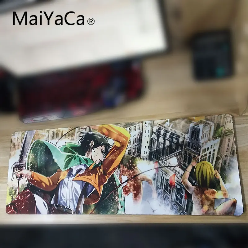 Большой игровой коврик для мыши MaiYaCa в стиле аниме размер 30x80 см | Компьютеры и
