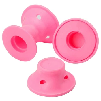 

Hair Rollers X 24- Effortless - Heat Free - Hair Styling - Pink Silicone - No Heat Hair Curlers