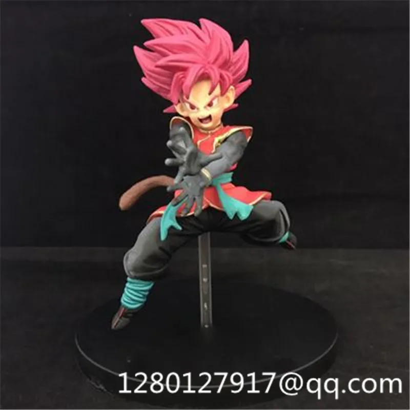 

Dragon Ball Z 7 Anniversary Ver. Juvenile Period Red Hair Son Goku Super Saiyan Flying Pose In Red PVC Action Figure Toy P569