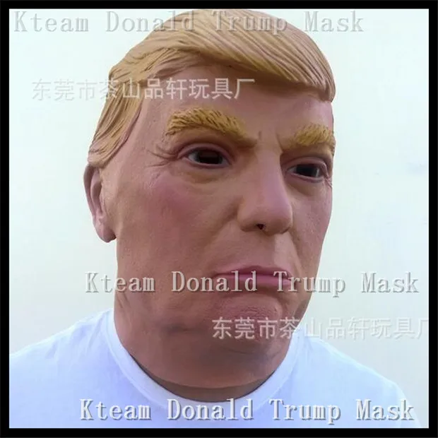 Высокое качество 1 предмет президент США Дональд Трамп маска миллиардер президентских костюм латекс человека маска Хэллоуин украшения