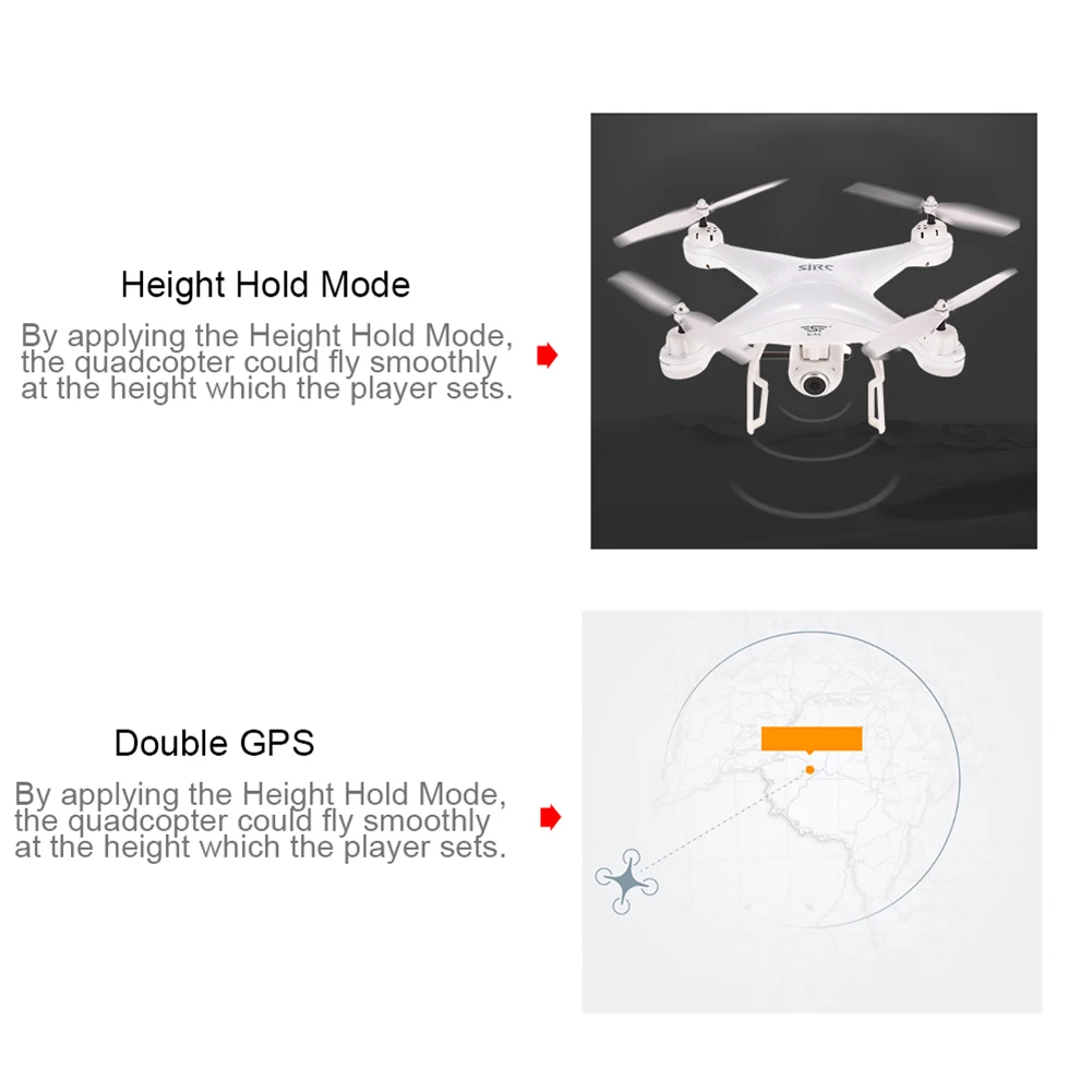 SJ R/C S20W 1080P камера GPS WIFI FPV RC Дрон Квадрокоптер RTF с двумя батареями