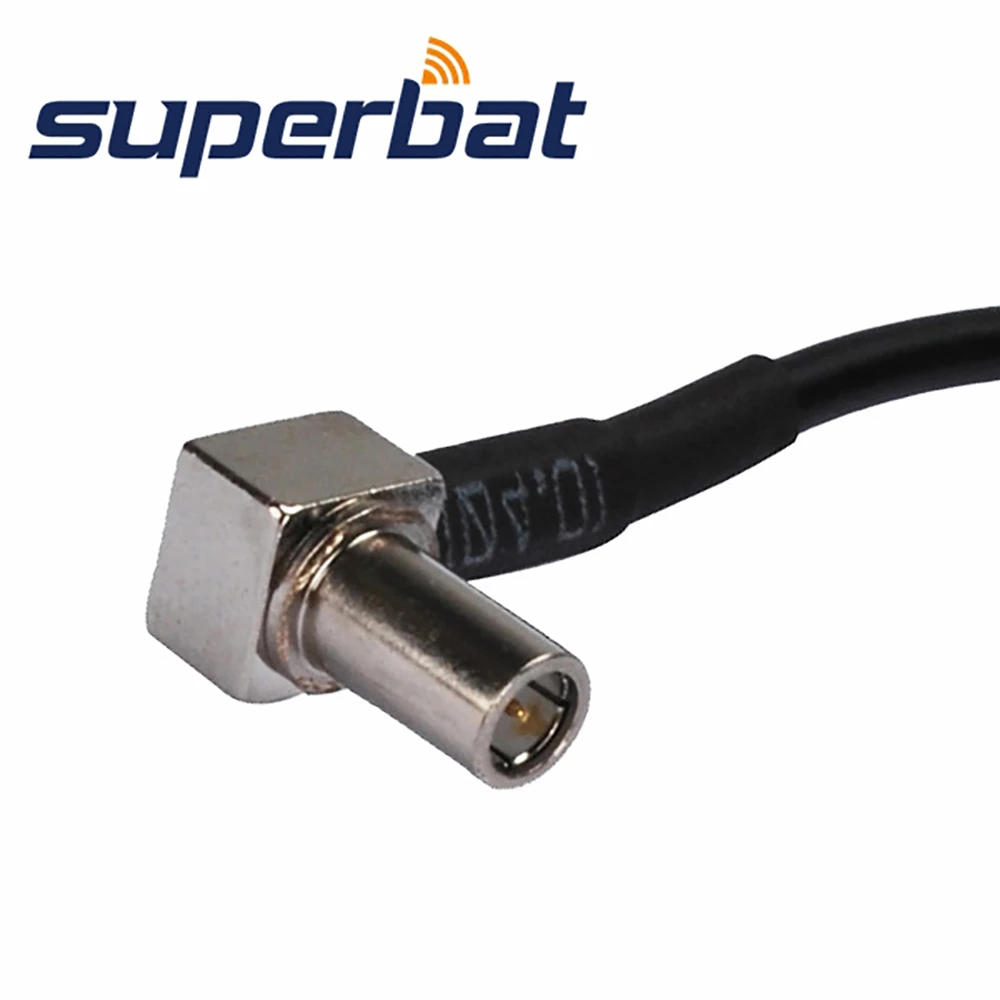 Superbat MS147 штекер под прямым углом к SMA женский разъем переборка косичка кабель RG174 15 см для беспроводной