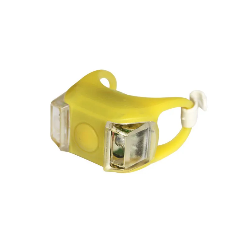 Silicone Bicycle Front Light LED Head Bike Lights Outdoor Night Riding Bike Light Safety Bicycle Front Tail Lights Warning - Цвет: Yellow
