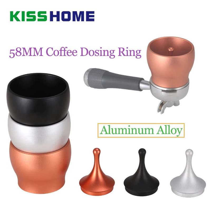 

Espresso Coffee Tamper Intelligent Dosing Ring Barista Aluminum Coffee Maker Brewing Bowl Quantitative Cup Grinder Accessories