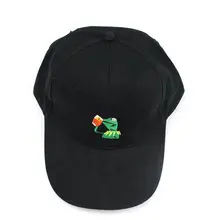 1 шт. Лето горячая Распродажа Кепка для чая лягушка потягивающая Чай Черный Цвет бейсболка кепка для папы