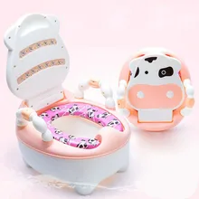 Пластиковый детский горшок, детский туалет, корова продукты для малышей бесплатно горшок щетка