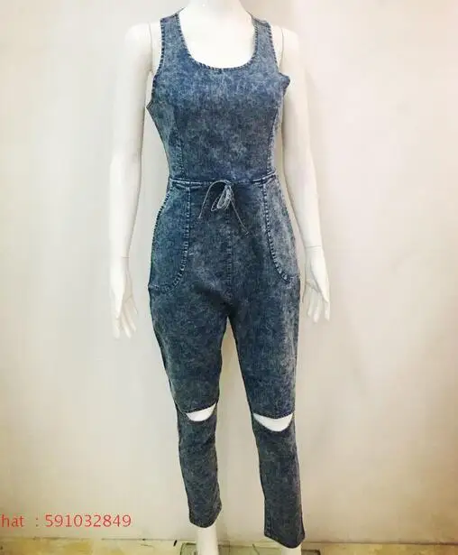 S-XL Горячая Весна новинки для женщин модные джинсы комбинезоны, комбинезон полной длины комбинезоны