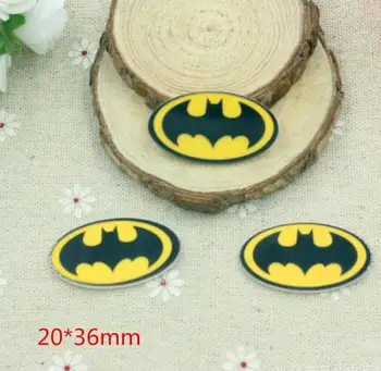 

50 pcs New Cartoon Sperman Batman Figurine Crafts Flat Back Resins Bow DIY Hairpin Hair Accessories Headwear TP-38