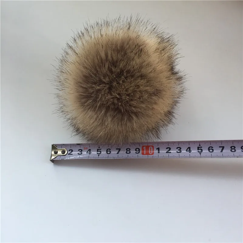 Помпоны из искусственного меха для вязаных шапок 13 14 см брелоков и шарфов обувь