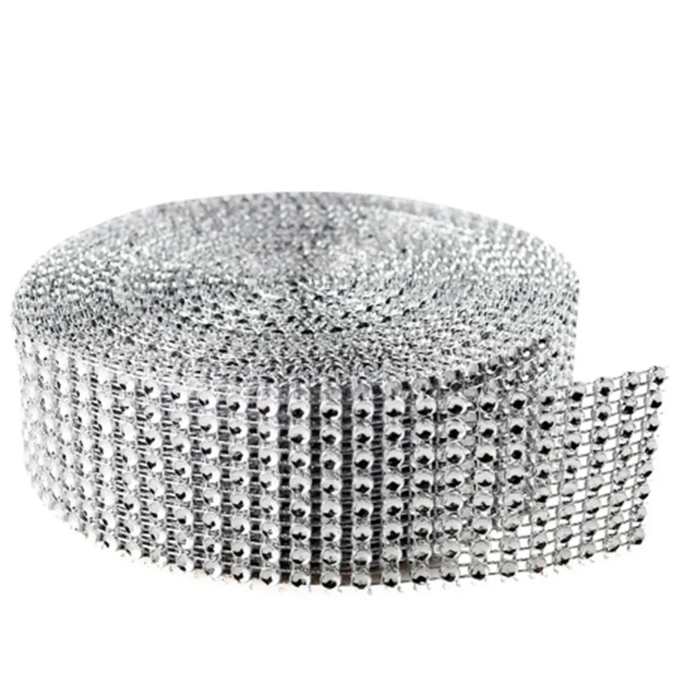 10 ярдов/рулон 1,55 дюймов алмазные ленты отделка Bling Торт букет обертка DIY Гирлянда Свадебные украшения вечерние принадлежности