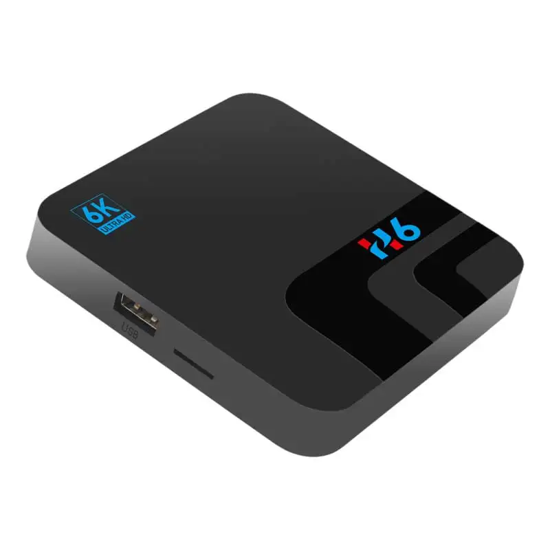 H6 Smart TV Box 1080P HDMI AV Quad Core 64bits Android 8.1/9.0 4G DDR3 32G EMMC ROM Set Top Box Wifi media player TV Receiver