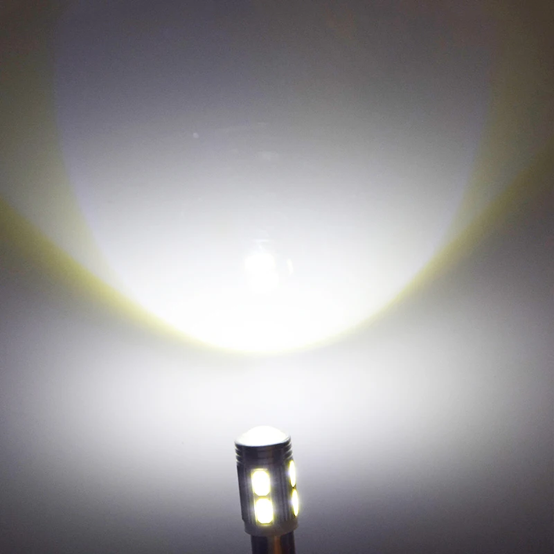 1 шт. H21W BAY9s 433D 120 градуса 10 светодиодный лампы для резервного копирования Фары заднего хода задний противотуманный фонарь Автомобильные стояночные огни указатель поворота светильник белого цвета