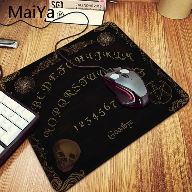 Maiyaca Ouija доска резиновая мышь прочный Настольный коврик для мыши 700*300 мм игровой коврик для мыши Скорость клавиатура Коврик для мыши ноутбук Настольный коврик - Цвет: Lock Edge 25x29cm