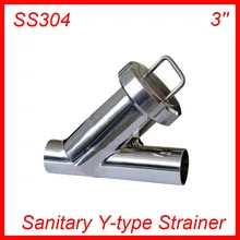 3 ''Санитарно Нержавеющая сталь SS304 типа Y сетчатый фильтр f пива/молочный/фармацевтическая/beverag/Химическая промышленность